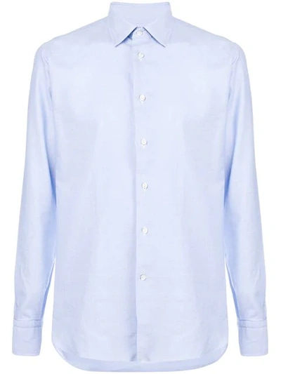 Cenere Gb Long Sleeved Shirt In Blue