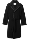 MACKINTOSH MACKINTOSH OVERSIZE BELTED COAT - BLACK