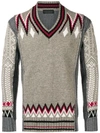 DIESEL BLACK GOLD CONTRASTING PANEL KNITTED SWEATER