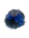 WOOLRICH WOOLRICH ATTACHABLE POMPOM - BLUE