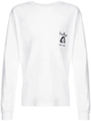 LOCAL AUTHORITY LOCAL AUTHORITY LONGSLEEVED VAN NUYS PRINT T-SHIRT - WHITE
