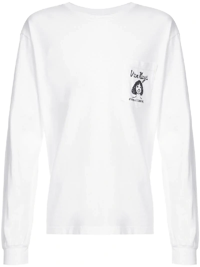 Local Authority Longsleeved Van Nuys Print T-shirt In White
