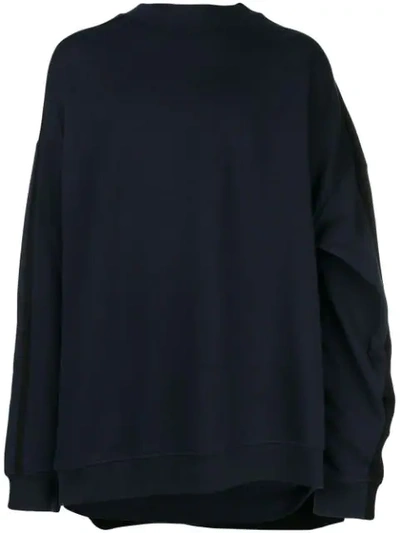 Y/project Double-front Oversized Sweater In Blue