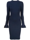 MILLY MILLY PERFECTLY FITTED DRESS - BLUE