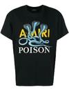 AMIRI AMIRI POISON PRINT T-SHIRT - BLACK