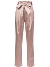SALLY LAPOINTE BOW WAIST TROUSERS