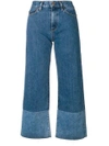 SIMON MILLER CROPPED FLARED JEANS