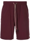 THE UPSIDE THE UPSIDE RUNNING SHORTS - RED