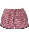 THE UPSIDE STRIPED RUNNER SHORTS