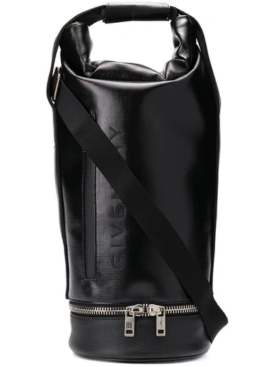 Givenchy Jaw Large Faux Leather Bag In Black