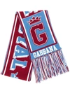 DOLCE & GABBANA GRAPHIC KNITTED SCARF