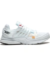 NIKE THE 10: NIKE AIR PRESTO "OFF-WHITE POLAR OPPOSITES WHITE" SNEAKERS