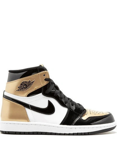 JORDAN AIR JORDAN 1 RETRO HIGH OG NRG "GOLD TOE" SNEAKERS