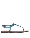 Sam Edelman Toe Strap Sandals In Pastel Blue