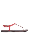 Sam Edelman Toe Strap Sandals In Coral