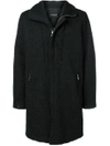 TRANSIT TRANSIT ZIPPED COAT - BLACK