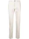 Incotex Cotton-blend Slim-leg Chino Trousers In Neutrals