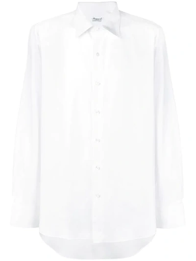 Finamore 1925 Napoli Classic Plain Shirt In White