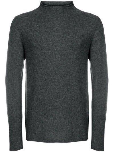 Transit Roll Neck Jumper In Grey