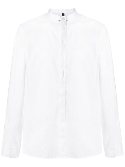 Transit Banded Collar Shirt In White