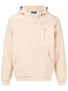 PATERSON PATERSON. SHEARLING HOODIE - NEUTRALS