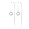 RACHEL JACKSON LONDON Electric Goddess Sun Threader Earrings Silver