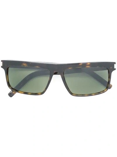Saint Laurent 246 New Wave Sunglasses In Green
