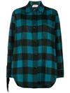 N°21 FRINGED CHECK SHIRT