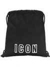 DSQUARED2 ICON DRAWSTRING BACKPACK