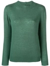 APC A.P.C. BUTTONED KNITTED TOP - GREEN