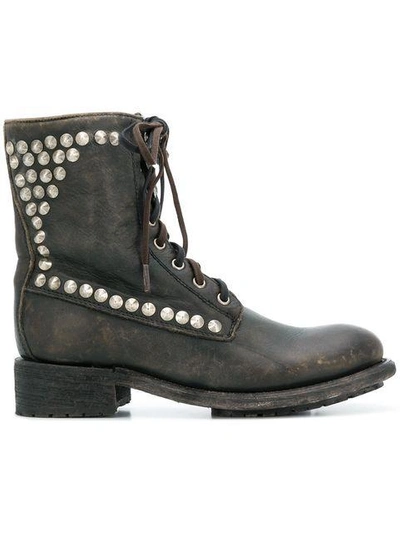 Ash Ralph Lace-up Boots In Black