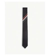 THOM BROWNE Tricolour stripe wool tie
