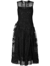 SIMONE ROCHA EMBROIDERED TULLE DRESS