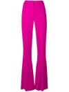 CAPUCCI CAPUCCI HIGH-WAISTED FLARED TROUSERS - PINK