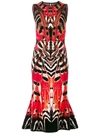 ALEXANDER MCQUEEN PRINTED FLARED DRESS