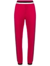 FENDI FENDI HOUNDSTOOTH PANELLED TRACK trousers - PINK