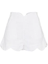 PAPER LONDON PAPER LONDON FRAISE COTTON SHORTS - WHITE