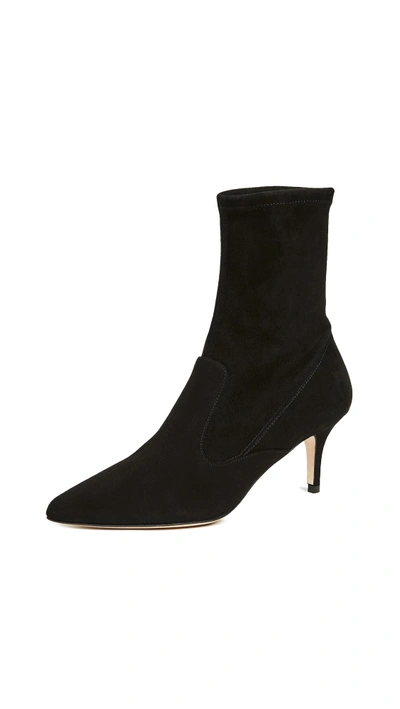 Lk Bennett Lou Stretch Ankle Boots In Black