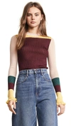 SCOTCH & SODA/MAISON SCOTCH Rib Knit Color Blocked Pullover