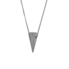 EDGE ONLY MEN'S LARGE 3D CONE PENDANT SILVER