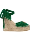 GUCCI GUCCI CROCHET PLATFORM ESPADRILLE - GREEN