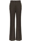 ETRO HIGH WAISTED STRIPED WOOL TROUSERS