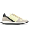RICK OWENS RICK OWENS NEW RUNNER LACE-UP SNEAKERS - GREY