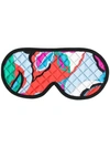 EMILIO PUCCI EMILIO PUCCI QUILTED EYE MASK - BLUE