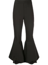 ELLERY FULL FLARE CROPPED TROUSERS,8FP552SU