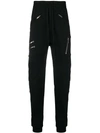 Haider Ackermann Perth Black Biker Cotton Sweatpants In Black