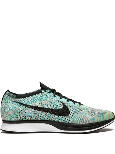 Nike Flyknit Racer Trainers In Green