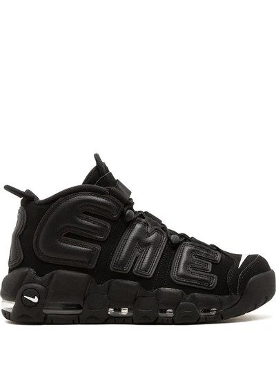 Nike Air More Uptempo Sneakers In Black