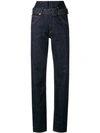 CARVEN CARVEN HIGH WAISTED JEANS - BLUE