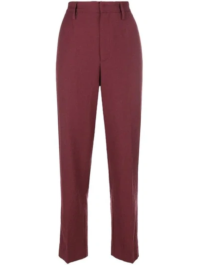 Forte Forte High Waisted Trousers In Red
